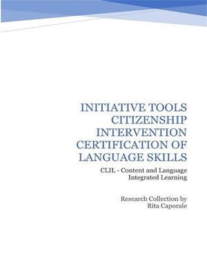 cover image of Initiative tools citizenship intervention certification of language skills